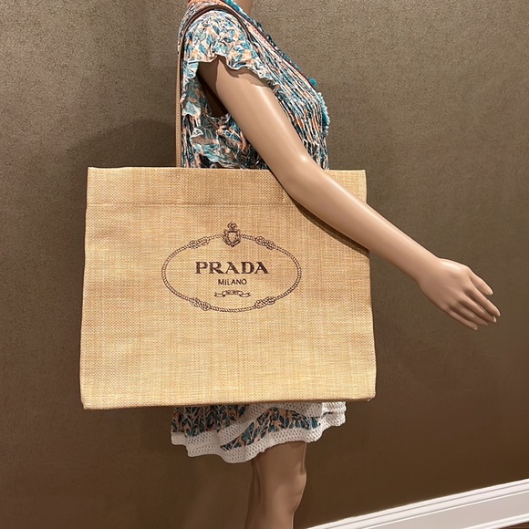 Prada Raffia Tote - Picture 3 of 8